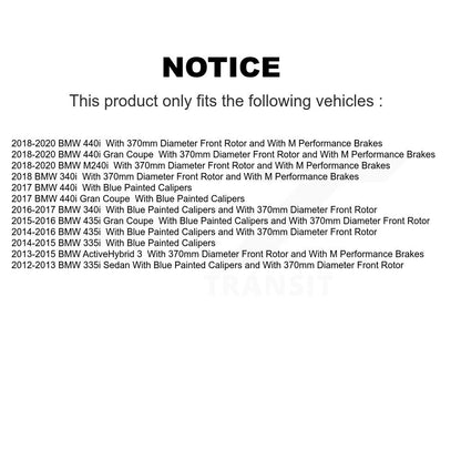 [Avant] Kit d'ensemble roulement de roue et moyeu pour BMW 435i 335i Gran Coupe 340i ActiveHybrid 3 KBB-122716
