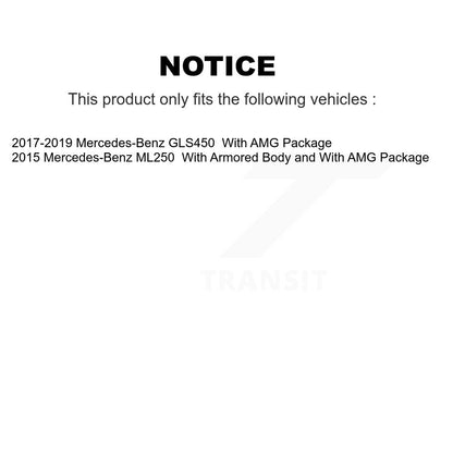 [Avant + Arrière] Kit d'ensemble roulement de roue et moyeu pour Mercedes-Benz GL450 GL350 ML250 KBB-122852