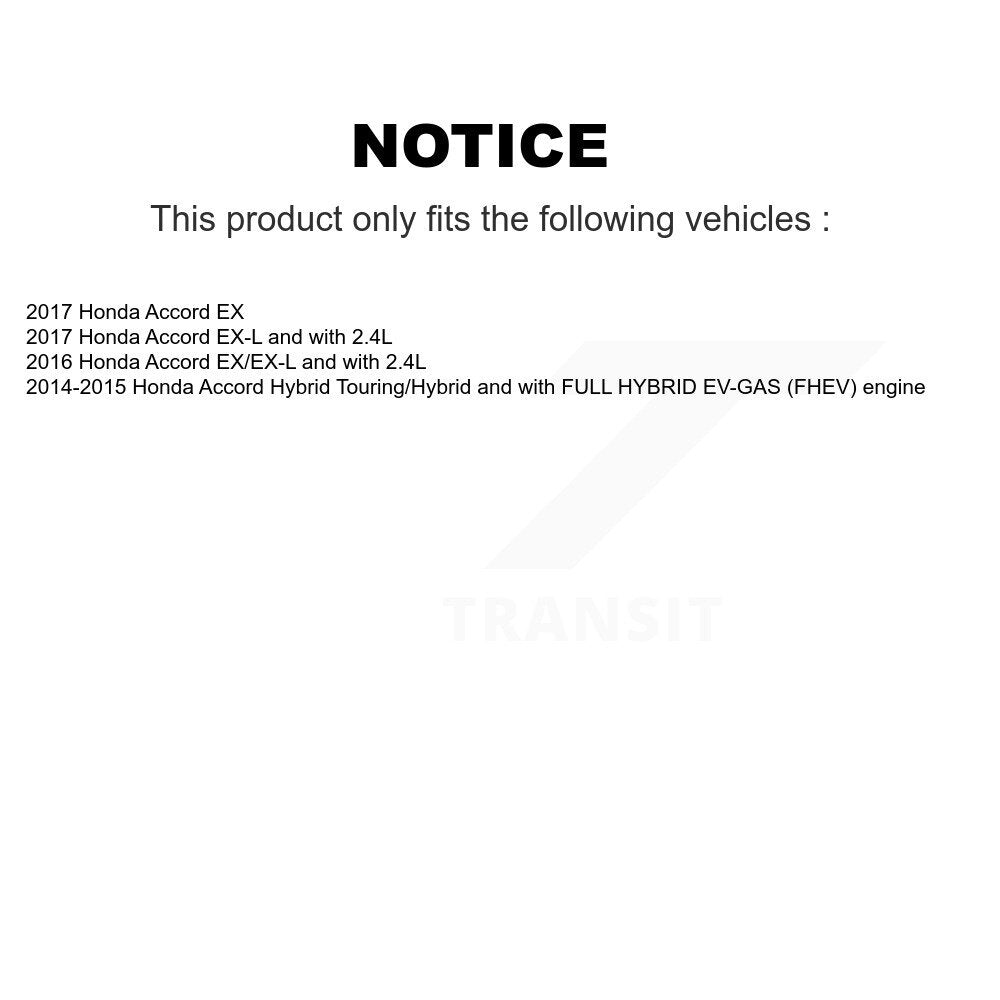 [Avant + Arrière] Kit de Roulement de roue pour Honda Accord KBB-123213