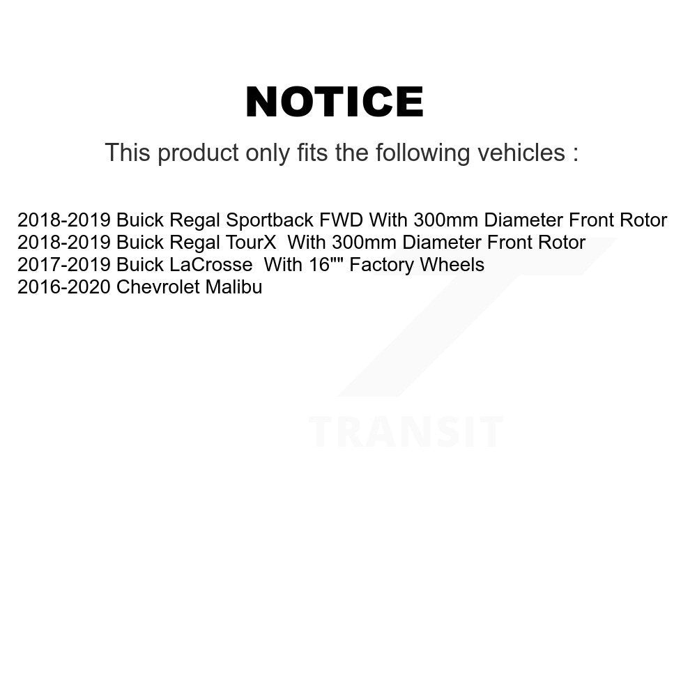 [Avant] Kit d'ensemble roulement de roue et moyeu pour Chevrolet Malibu Buick LaCrosse Regal Sportback TourX KBB-123450