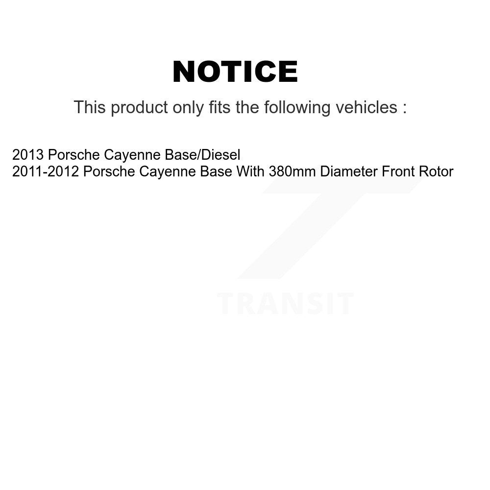 [Avant + Arrière] Kit d'ensemble roulement de roue et moyeu pour Porsche Cayenne KBB-123662