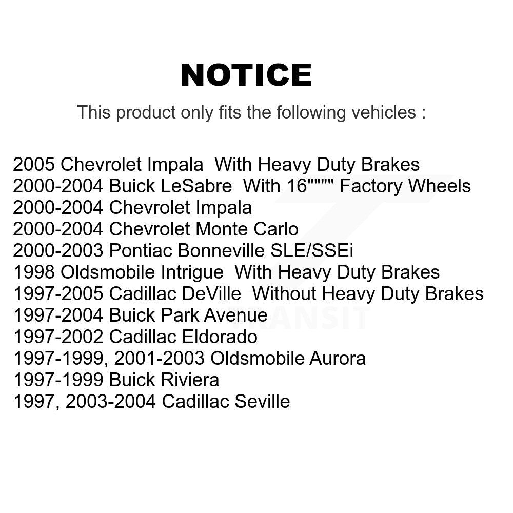 [Avant] Étrier de frein pour Chevrolet Impala Buick Cadillac LeSabre DeVille Monte Carlo KBC-100004