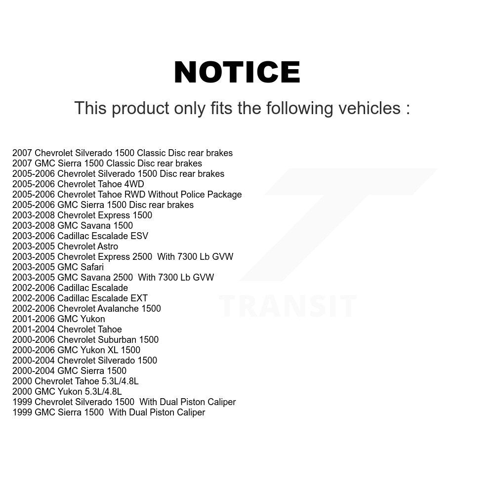 [Avant] Étrier de frein pour Chevrolet GMC Silverado 1500 Sierra Avalanche Yukon Tahoe XL KBC-100005
