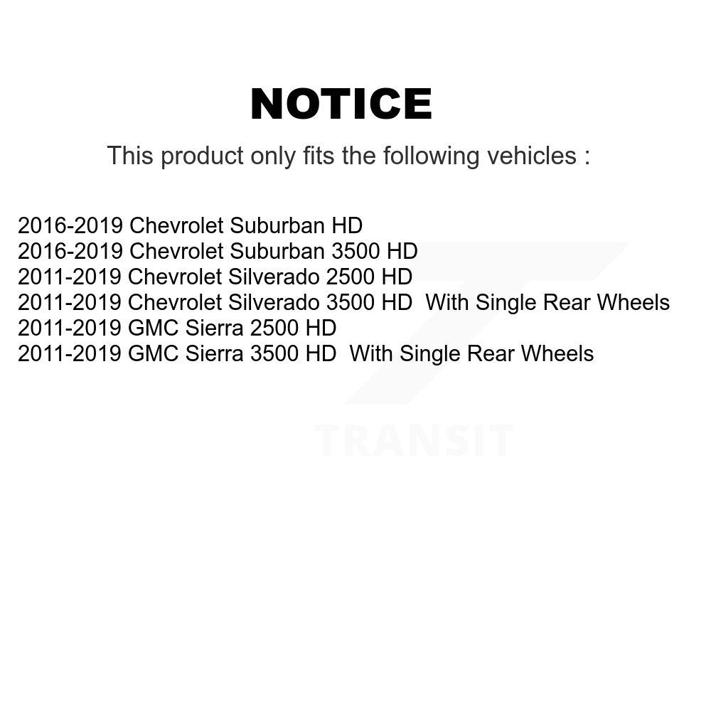 [Avant et Arrière] Étrier de frein pour GMC Chevrolet Sierra 2500 HD Silverado 3500 Suburban KBC-100012