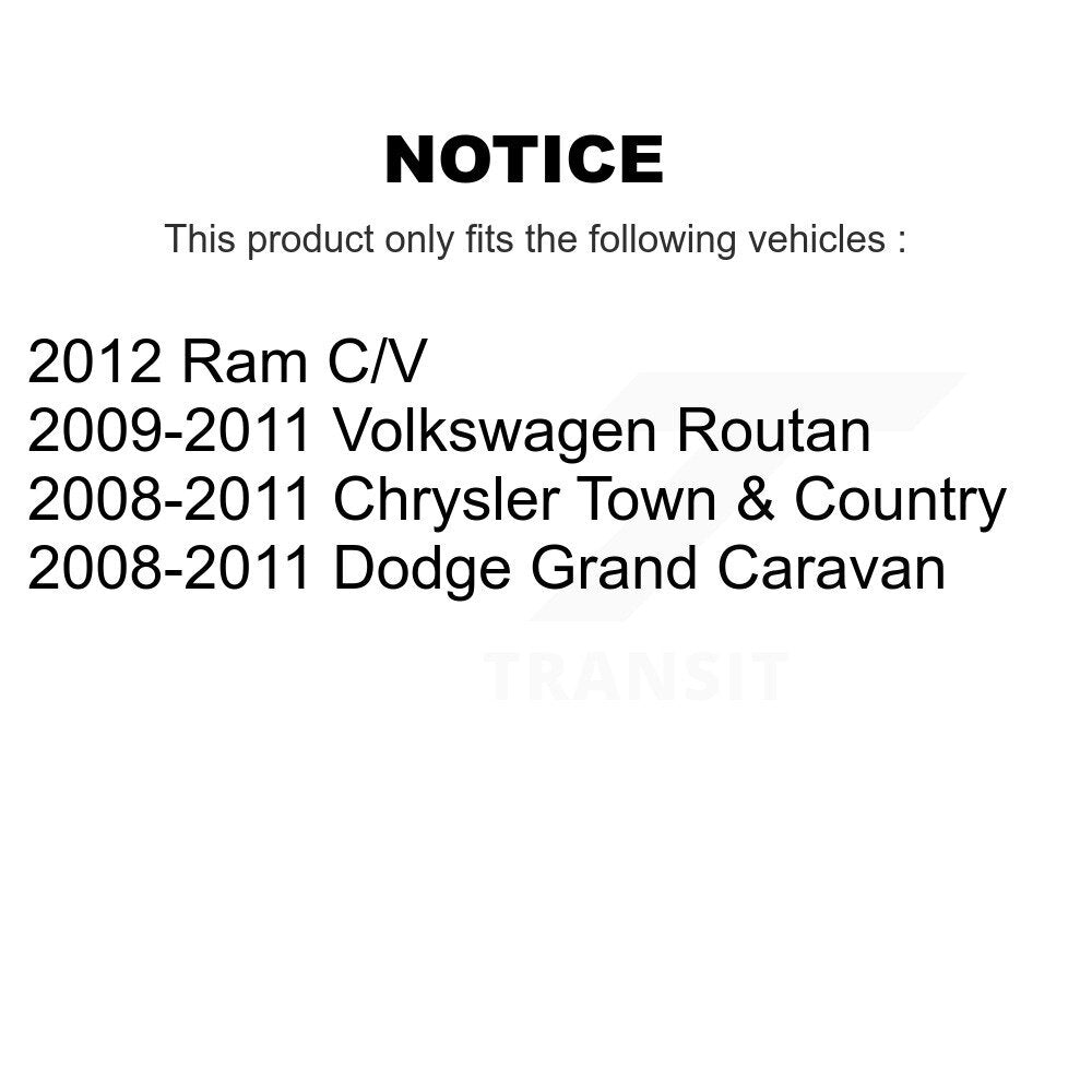 [Avant et Arrière] Étrier de frein pour Dodge Grand Caravan Chrysler Town & Country Volkswagen KBC-100016