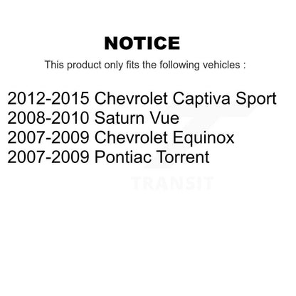 [Avant et Arrière] Étrier de frein pour Chevrolet Equinox Pontiac Torrent Saturn Vue Captiva KBC-100018