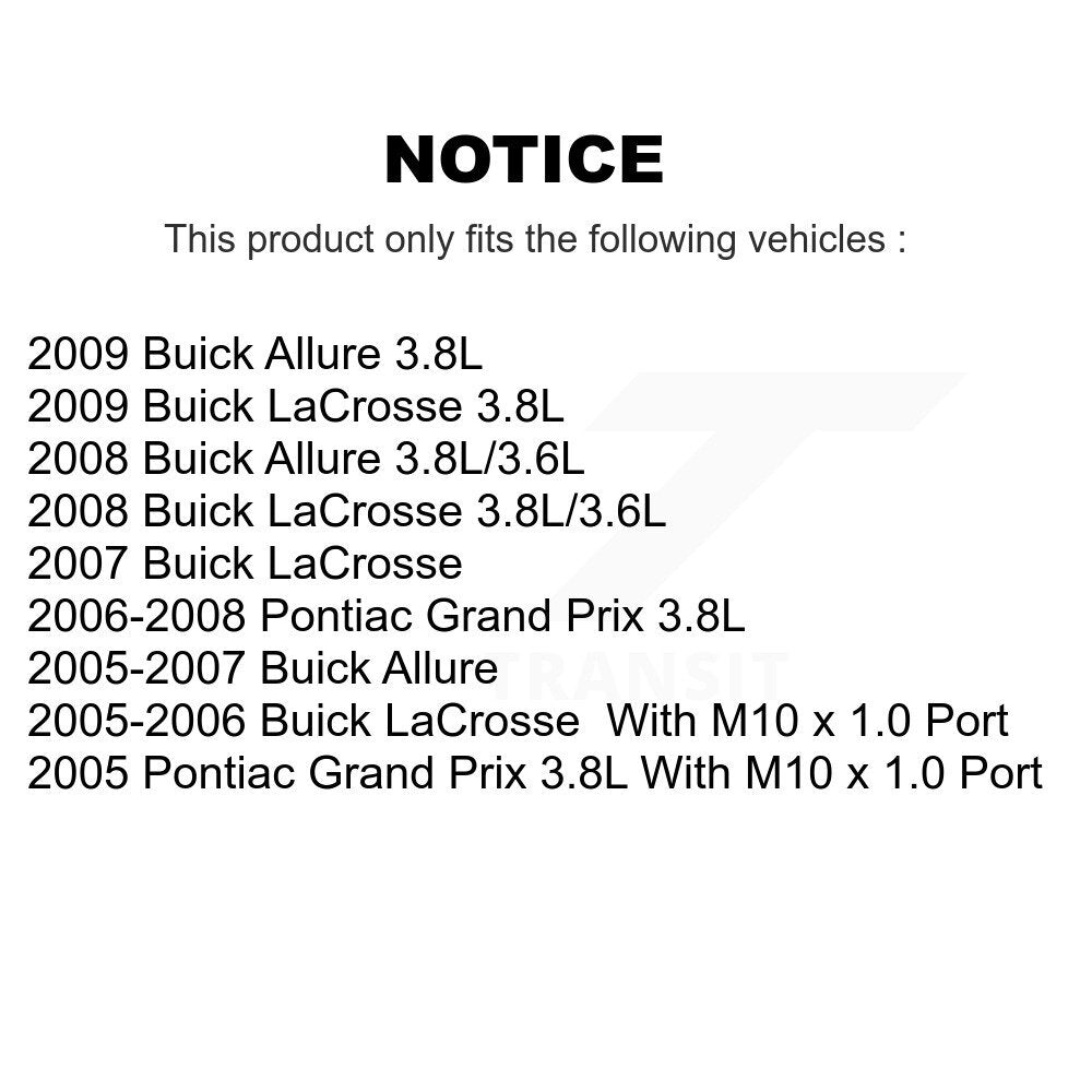 [Avant et Arrière] Étrier de frein pour Buick LaCrosse Pontiac Grand Prix Allure KBC-100075