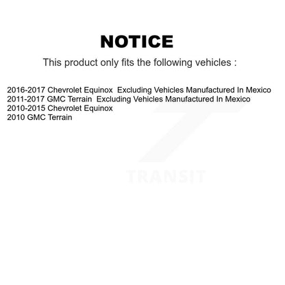 [Avant et Arrière] Étrier de frein pour Chevrolet Equinox GMC Terrain KBC-100081