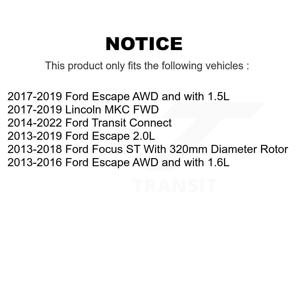 [Avant] Étrier de frein pour Ford Escape Focus Transit Connect Lincoln MKC KBC-100101