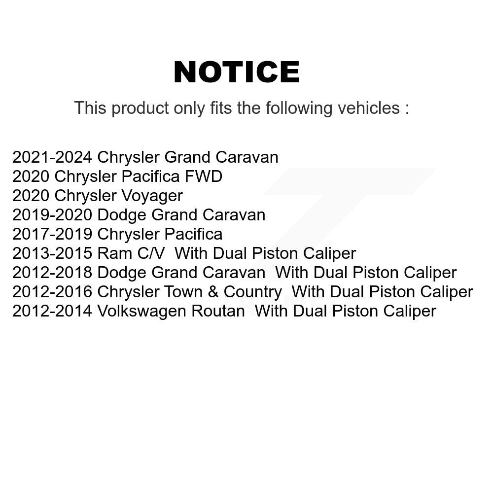 [Avant] Étrier de frein pour Grand Caravan Dodge Chrysler Town & Country Pacifica Ram C/V KBC-100102