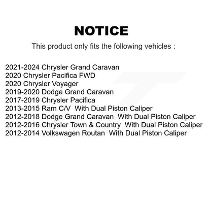 [Avant] Étrier de frein pour Grand Caravan Dodge Chrysler Town & Country Pacifica Ram C/V KBC-100102