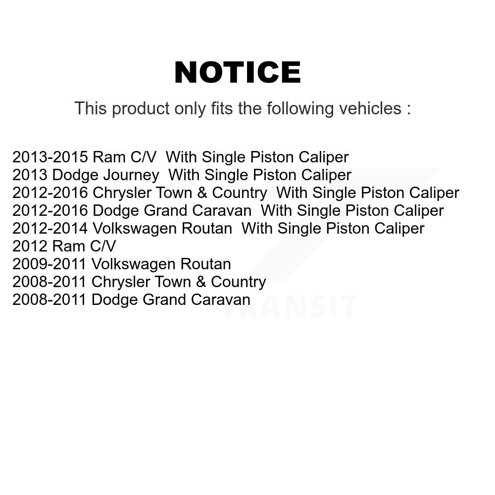 [Avant] Étrier de frein pour Dodge Grand Caravan Chrysler Town & Country Journey Ram C/V KBC-100103