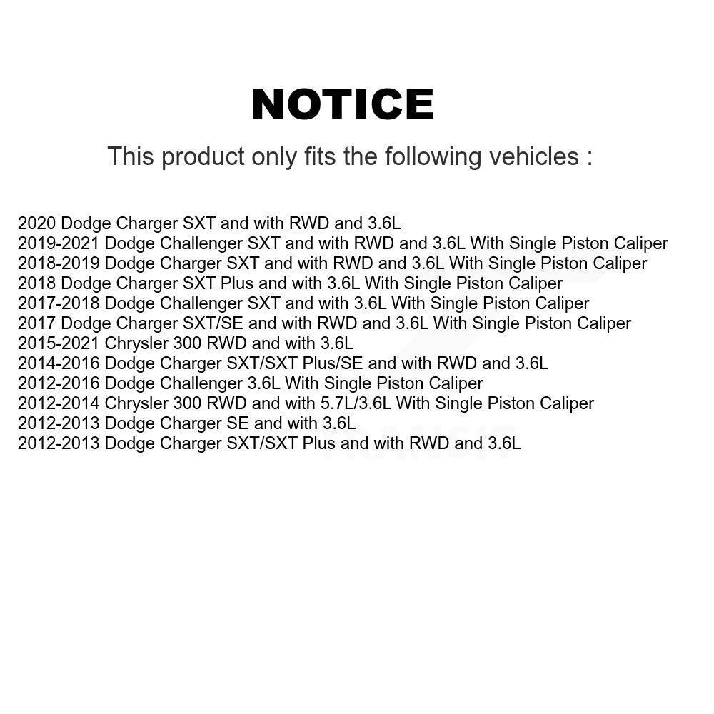 [Avant] Étrier de frein pour Dodge Chrysler 300 Charger Challenger KBC-100134