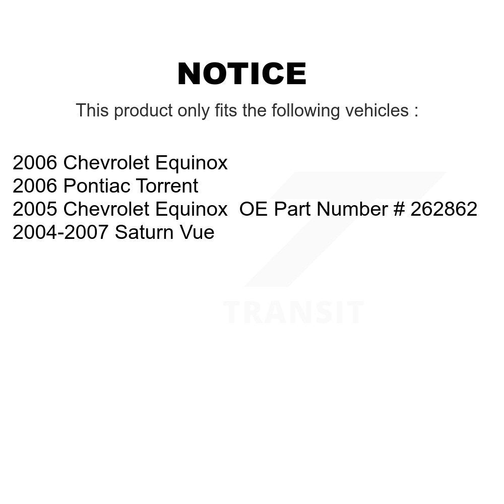 [Avant] Étrier de frein pour Chevrolet Equinox Saturn Vue Pontiac Torrent KBC-100136