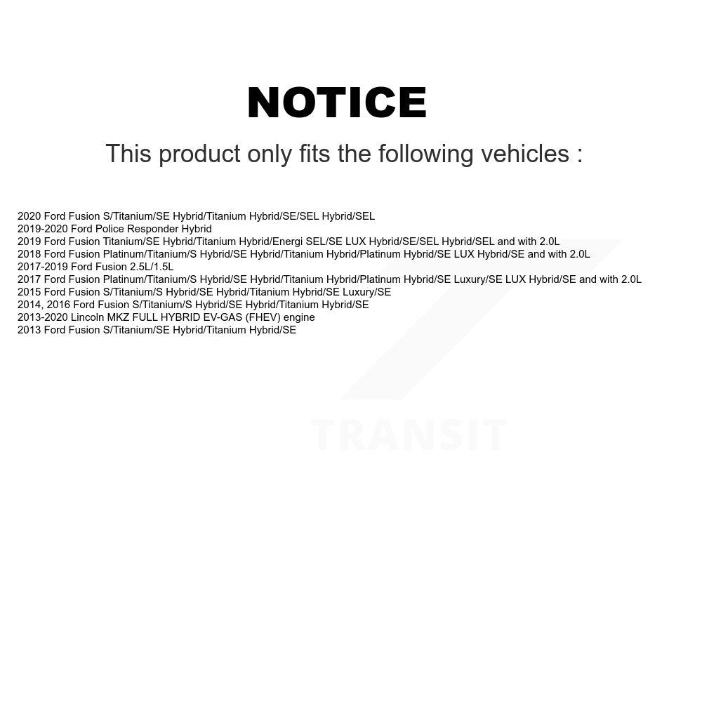 [Avant] Étrier de frein pour Ford Fusion Lincoln MKZ Police Responder Hybrid KBC-100140