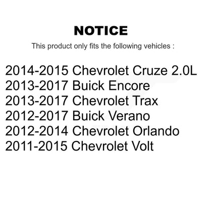 [Avant] Étrier de frein pour Chevrolet Cruze Buick Trax Verano Encore Orlando Volt KBC-100152