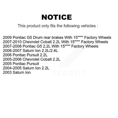 [Avant] Étrier de frein pour Chevrolet Cobalt Pontiac G5 Saturn Ion Pursuit KBC-100160