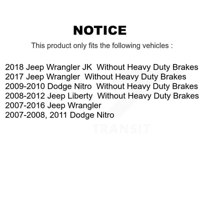 [Avant] Étrier de frein pour Jeep Wrangler Liberty Dodge Nitro KBC-100164