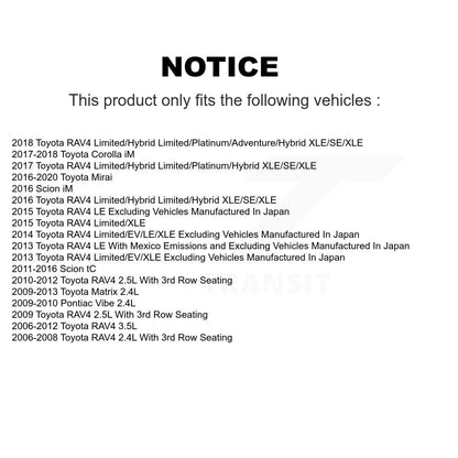 [Avant] Étrier de frein pour Toyota RAV4 Matrix Pontiac Vibe Scion Corolla iM tC Mirai KBC-100212