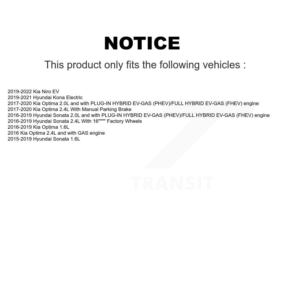 [Avant] Étrier de frein pour Hyundai Sonata Kia Kona Electric Optima Niro EV KBC-100214