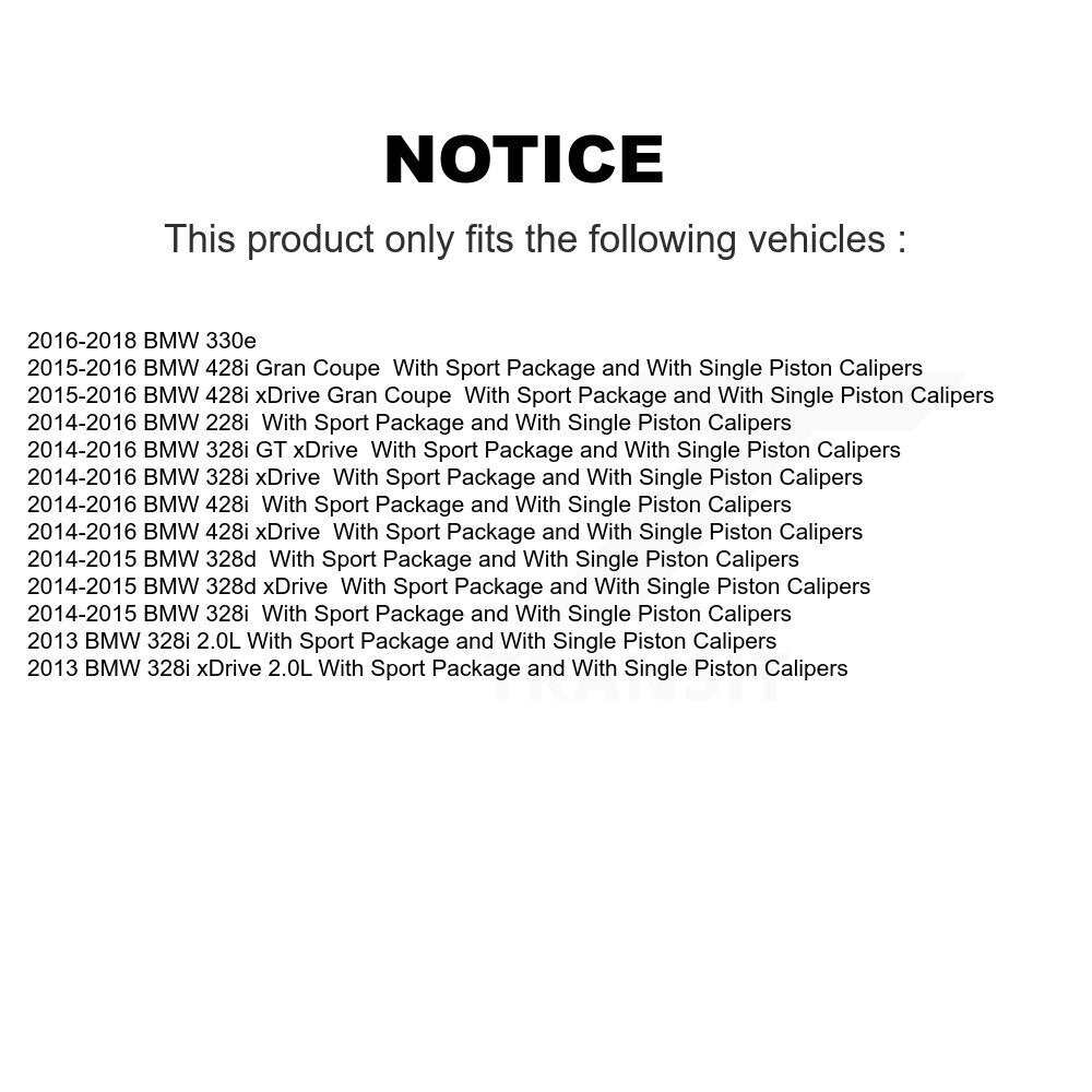 [Avant] Étrier de frein pour BMW 328i xDrive 428i Gran Coupe 328d GT 228i 330e KBC-100217
