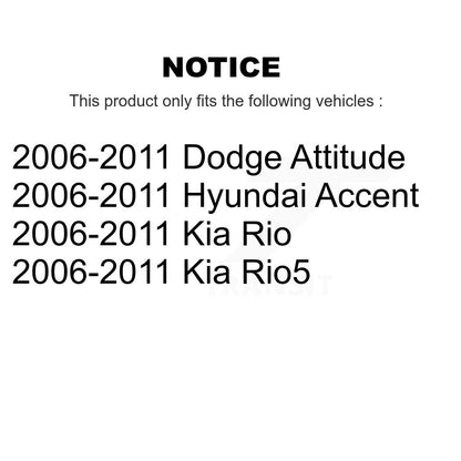 [Avant] Étrier de frein pour 2006-2011 Hyundai Accent Kia Rio Rio5 Dodge Attitude KBC-100229
