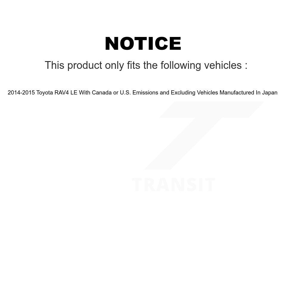 [Avant] Étrier de frein pour 2014-2015 Toyota RAV4 LE KBC-100236