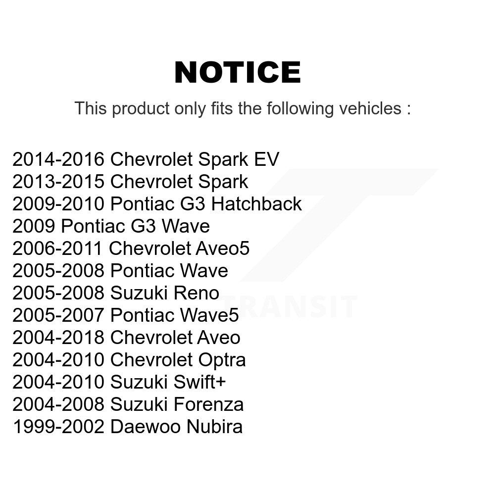 [Avant] Étrier de frein pour Chevrolet Aveo Pontiac Aveo5 Wave Spark G3 Optra Suzuki EV KBC-100259