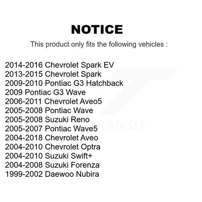 [Avant] Étrier de frein pour Chevrolet Aveo Pontiac Aveo5 Wave Spark G3 Optra Suzuki EV KBC-100259