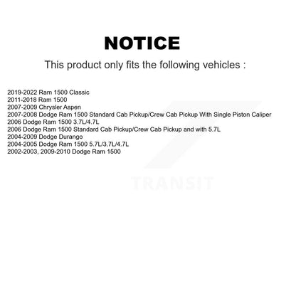 [Arrière] Étrier de frein pour Ram 1500 Classic Dodge Durango Chrysler Aspen KBC-100270