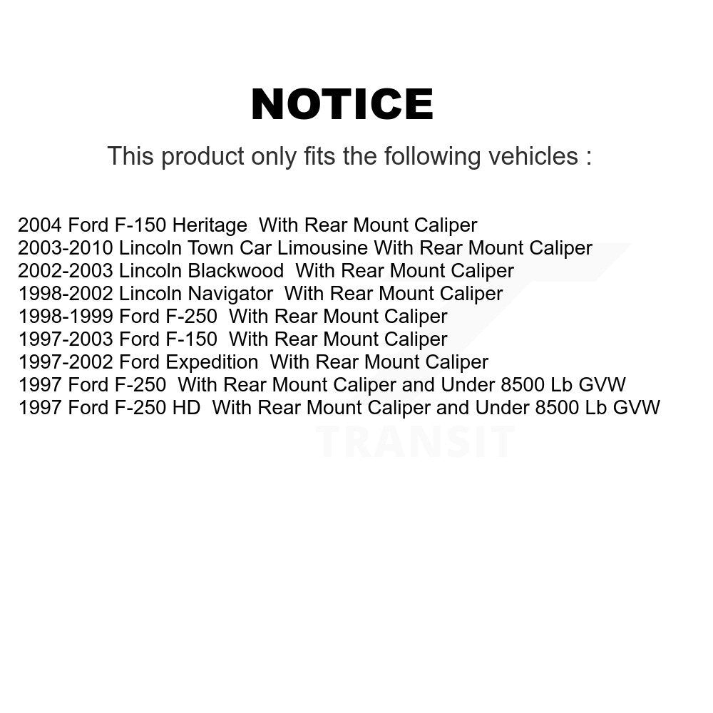 [Arrière] Étrier de frein pour Ford F-150 Lincoln Town Car F-250 HD Expedition Heritage KBC-100272