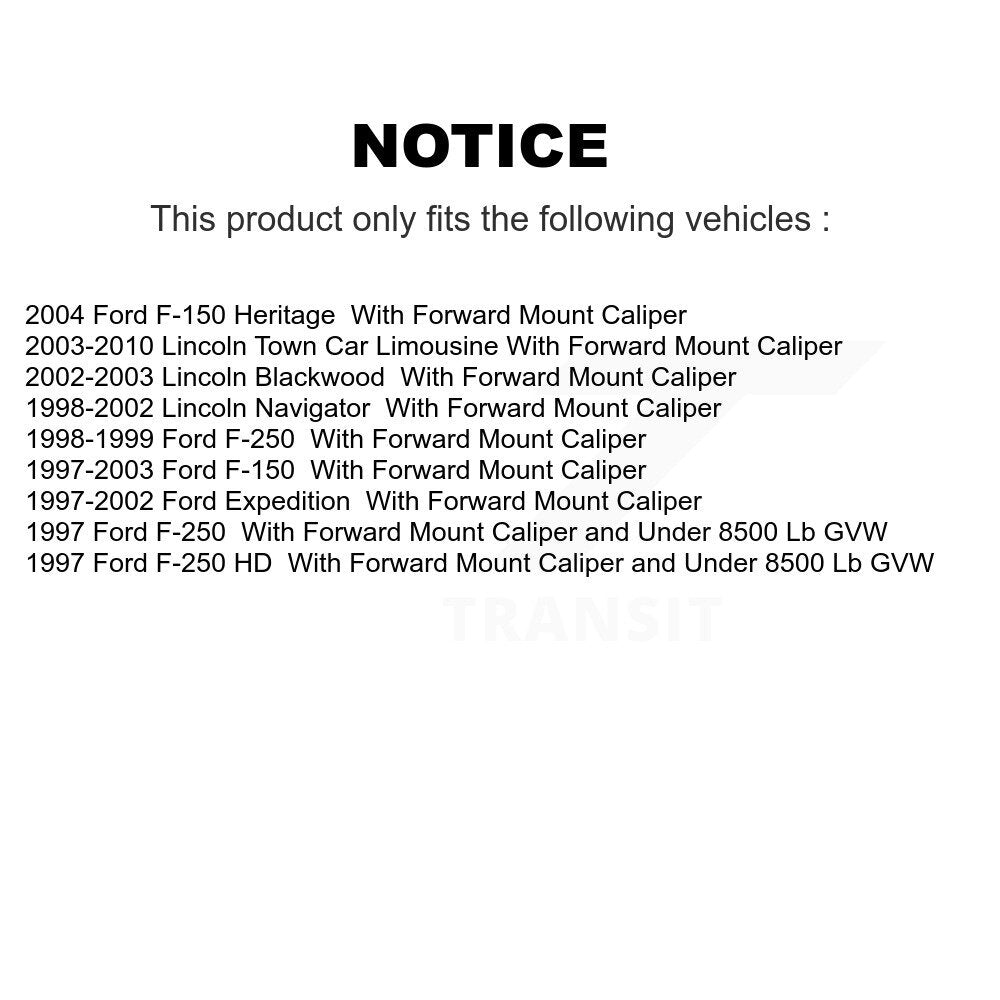 [Arrière] Étrier de frein pour Ford F-150 Lincoln Town Car F-250 HD Expedition Heritage KBC-100273