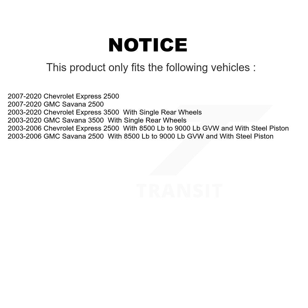 [Arrière] Étrier de frein pour GMC Chevrolet Savana 2500 Express 3500 KBC-100274