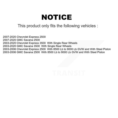 [Arrière] Étrier de frein pour GMC Chevrolet Savana 2500 Express 3500 KBC-100274