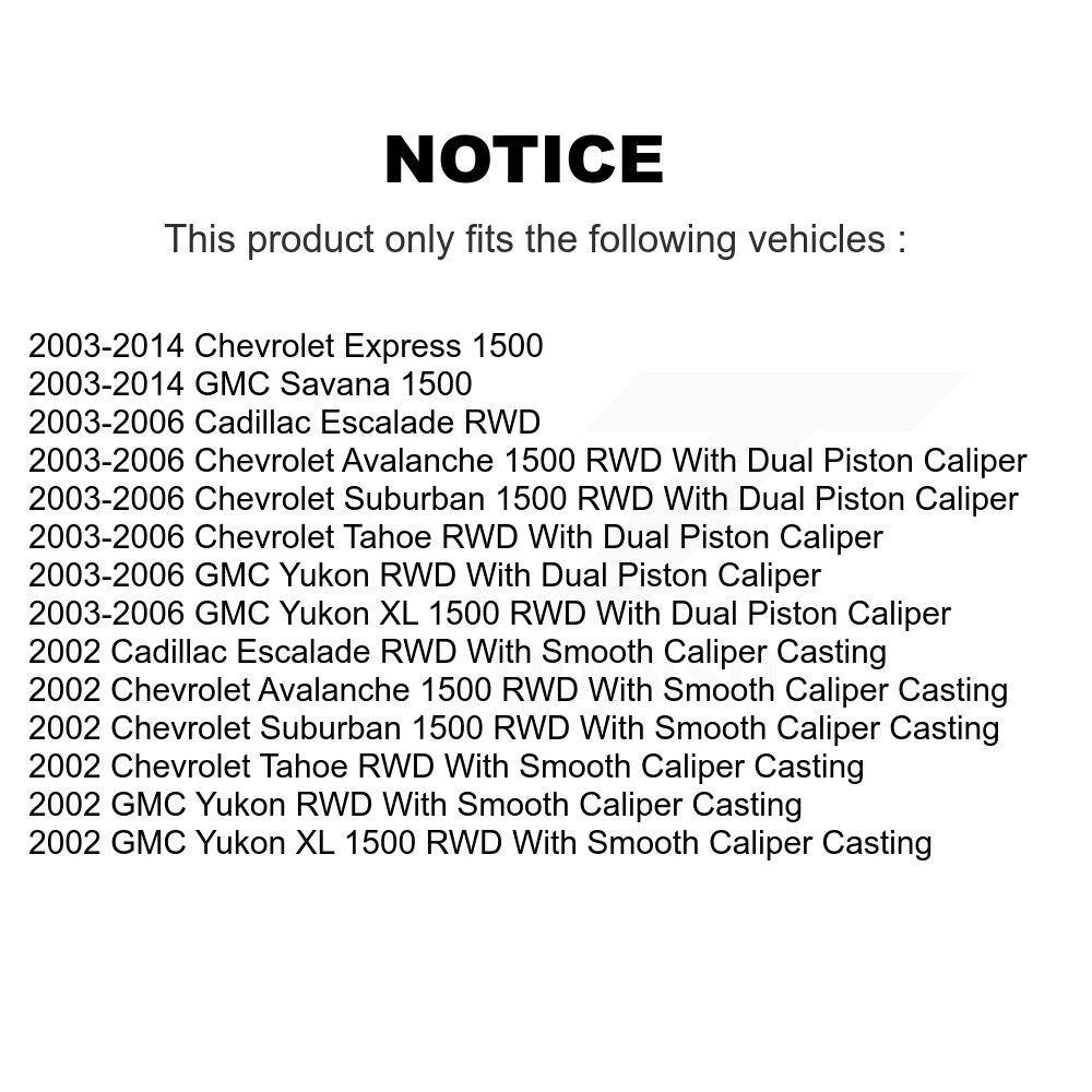 [Arrière] Étrier de frein pour Chevrolet Avalanche 1500 GMC Express Yukon Tahoe Savana XL KBC-100279