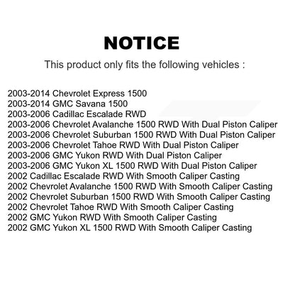 [Arrière] Étrier de frein pour Chevrolet Avalanche 1500 GMC Express Yukon Tahoe Savana XL KBC-100279