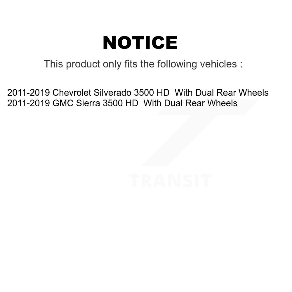 [Arrière] Étrier de frein pour GMC Sierra 3500 HD Chevrolet Silverado With Dual Wheels KBC-100283