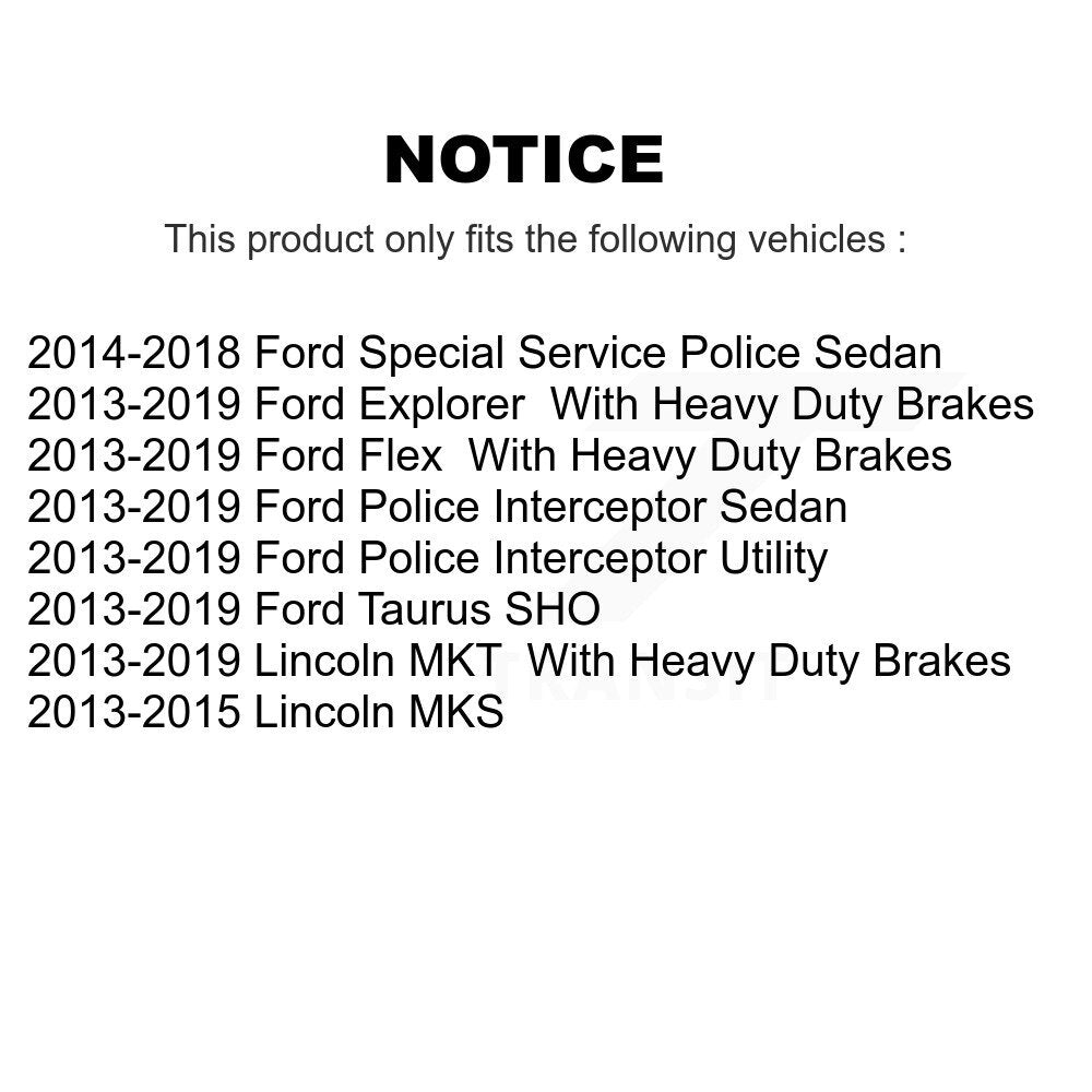 [Arrière] Étrier de frein pour Ford Explorer Flex Taurus Police Interceptor Utility Sedan MKT KBC-100286