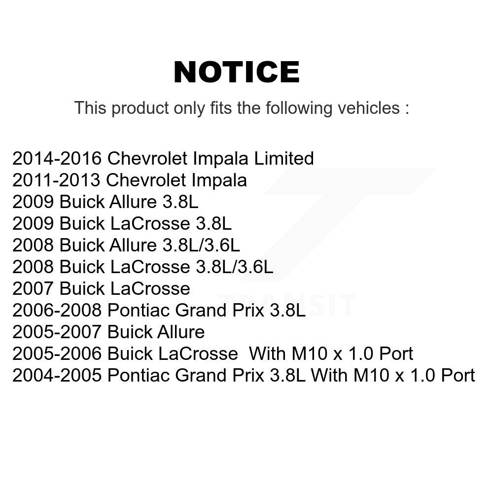 [Arrière] Étrier de frein pour Buick Chevrolet Impala LaCrosse Pontiac Grand Prix Allure KBC-100296