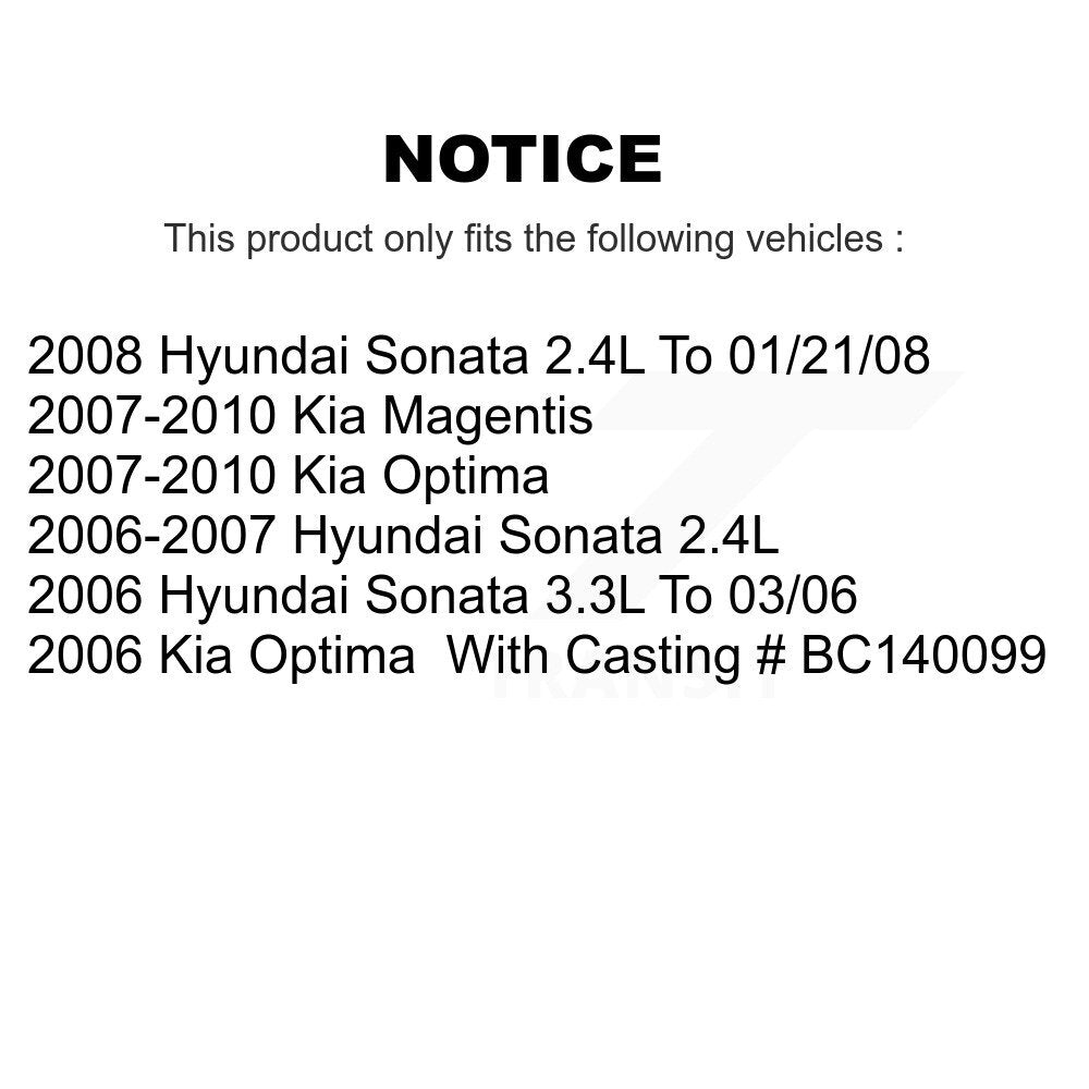 [Arrière] Étrier de frein pour Hyundai Sonata Kia Optima Magentis KBC-100312