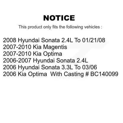 [Arrière] Étrier de frein pour Hyundai Sonata Kia Optima Magentis KBC-100312