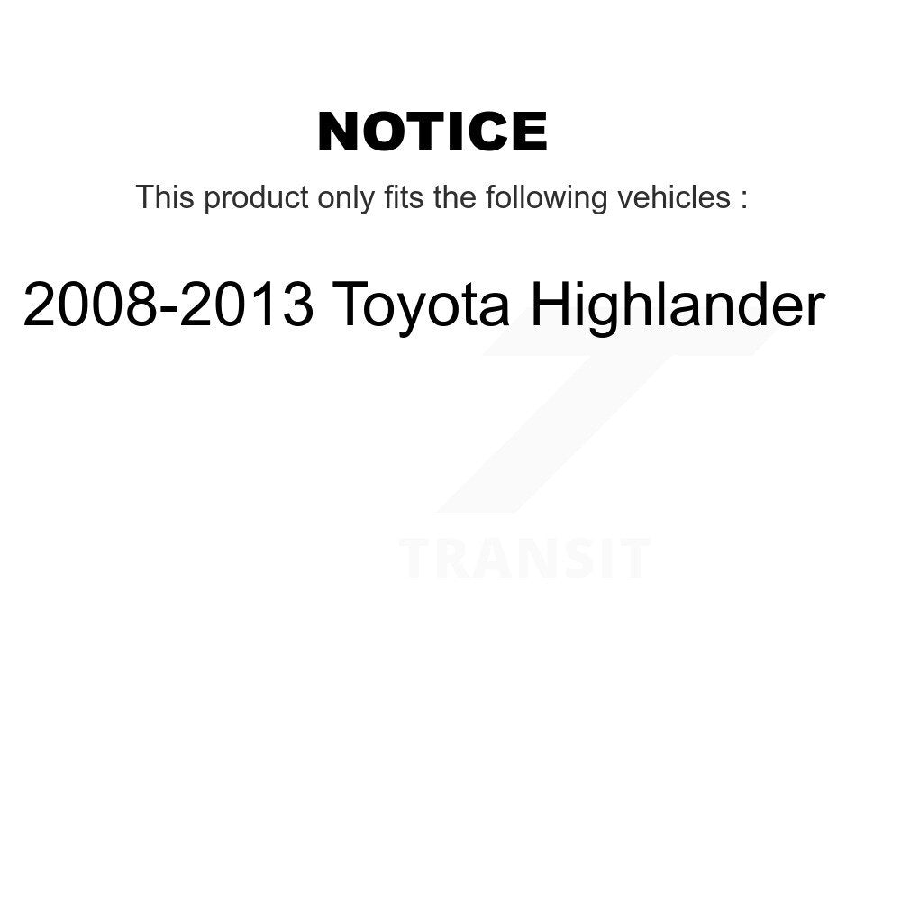 [Arrière] Étrier de frein pour 2008-2013 Toyota Highlander KBC-100321