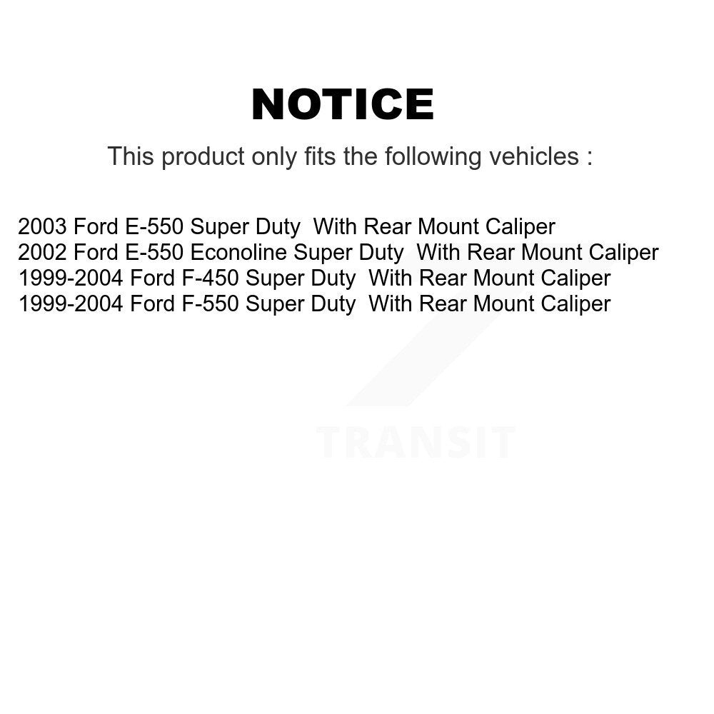 [Arrière] Étrier de frein pour Ford E-550 Super Duty F-450 F-550 Econoline KBC-100324