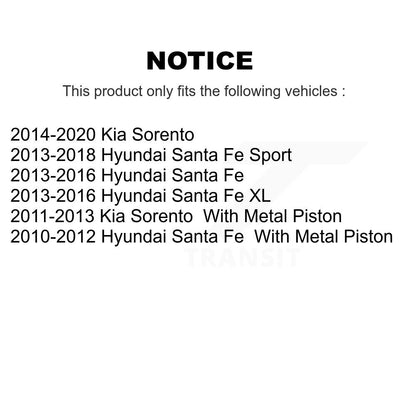 [Arrière] Étrier de frein pour Hyundai Kia Sorento Santa Fe Sport XL KBC-100336