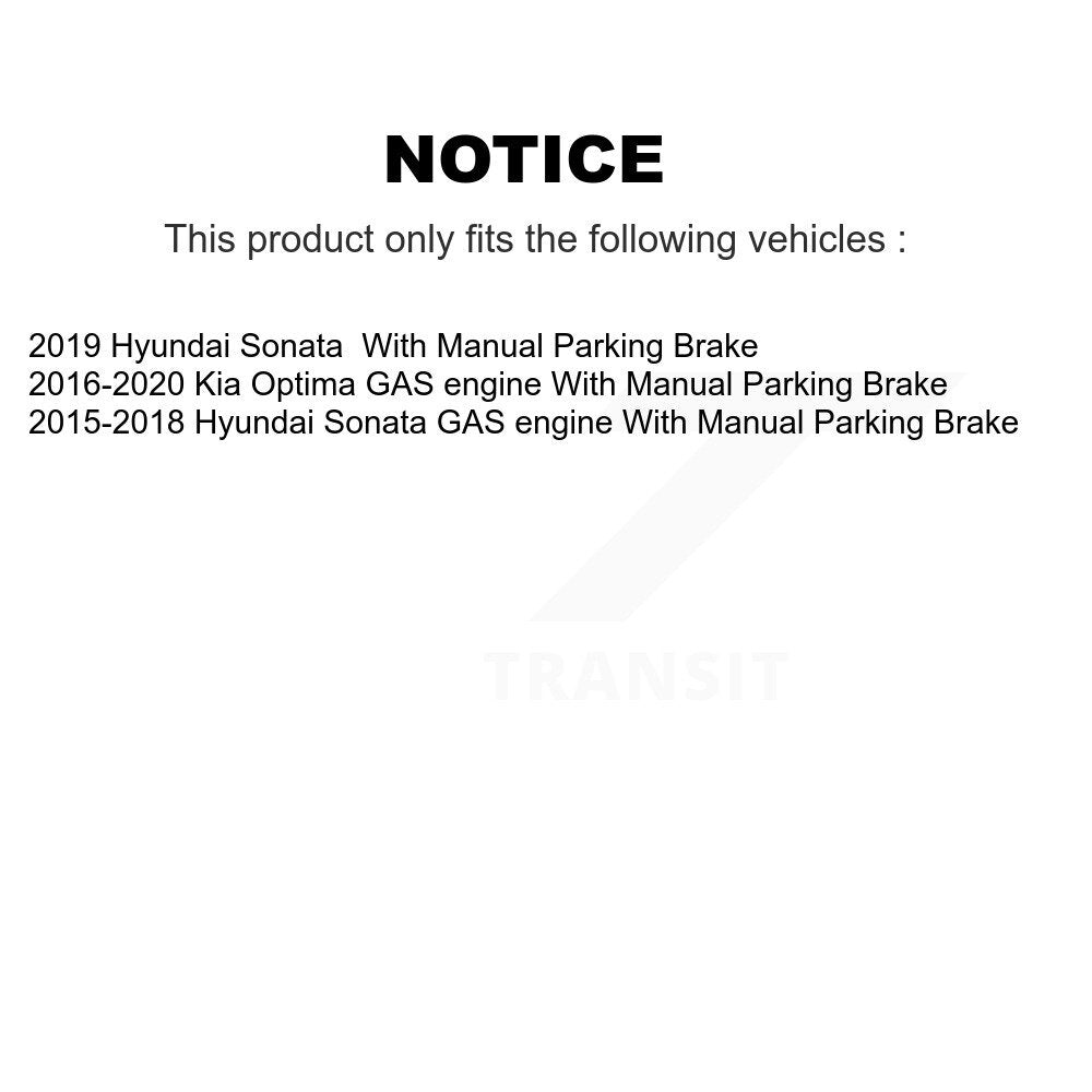 [Arrière] Étrier de frein pour Hyundai Sonata Kia Optima With Manual Parking KBC-100352