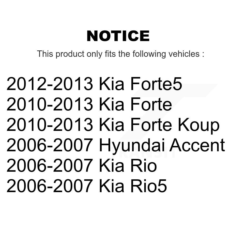 [Arrière] Étrier de frein pour Kia Forte Hyundai Accent Koup Forte5 Rio5 Rio KBC-100359