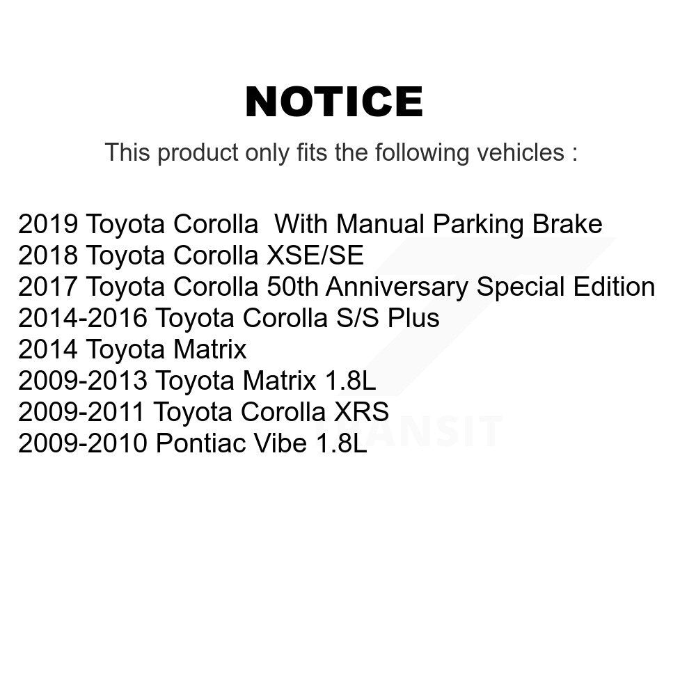 [Arrière] Étrier de frein pour Toyota Corolla Matrix Pontiac Vibe KBC-100376