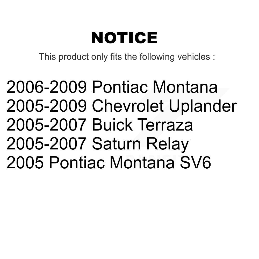 [Arrière] Étrier de frein pour Pontiac Montana Chevrolet Uplander Buick Terraza Saturn Relay KBC-100403