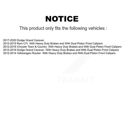 [Arrière] Étrier de frein pour Dodge Grand Caravan Chrysler Town & Country Ram C/V Volkswagen KBC-100409