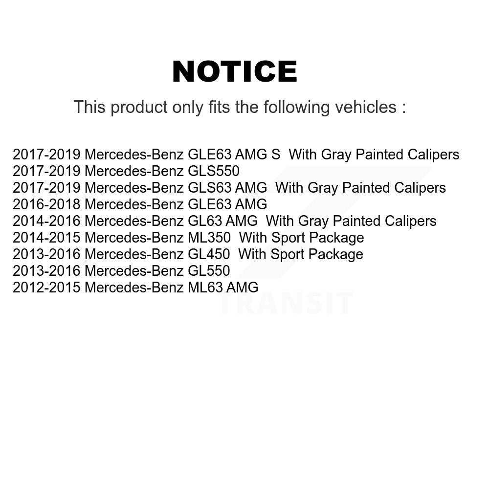 [Arrière] Étrier de frein pour Mercedes-Benz ML350 GL550 GLS550 GLE63 AMG S ML63 GL450 GLS63 KBC-100413